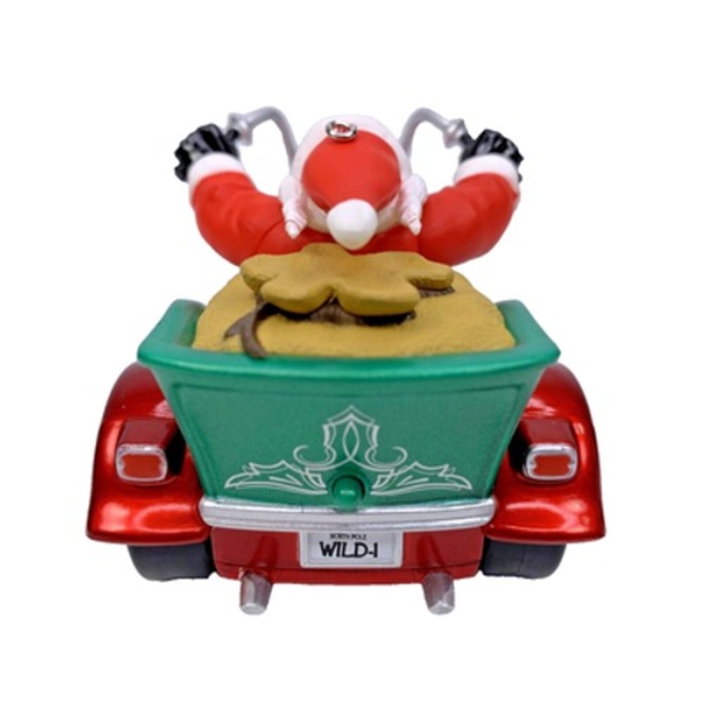 Hallmark Keepsake LEADER OF THE PACK‎ Magic Ornament Santa 2017 Sound - Picture 3 of 11
